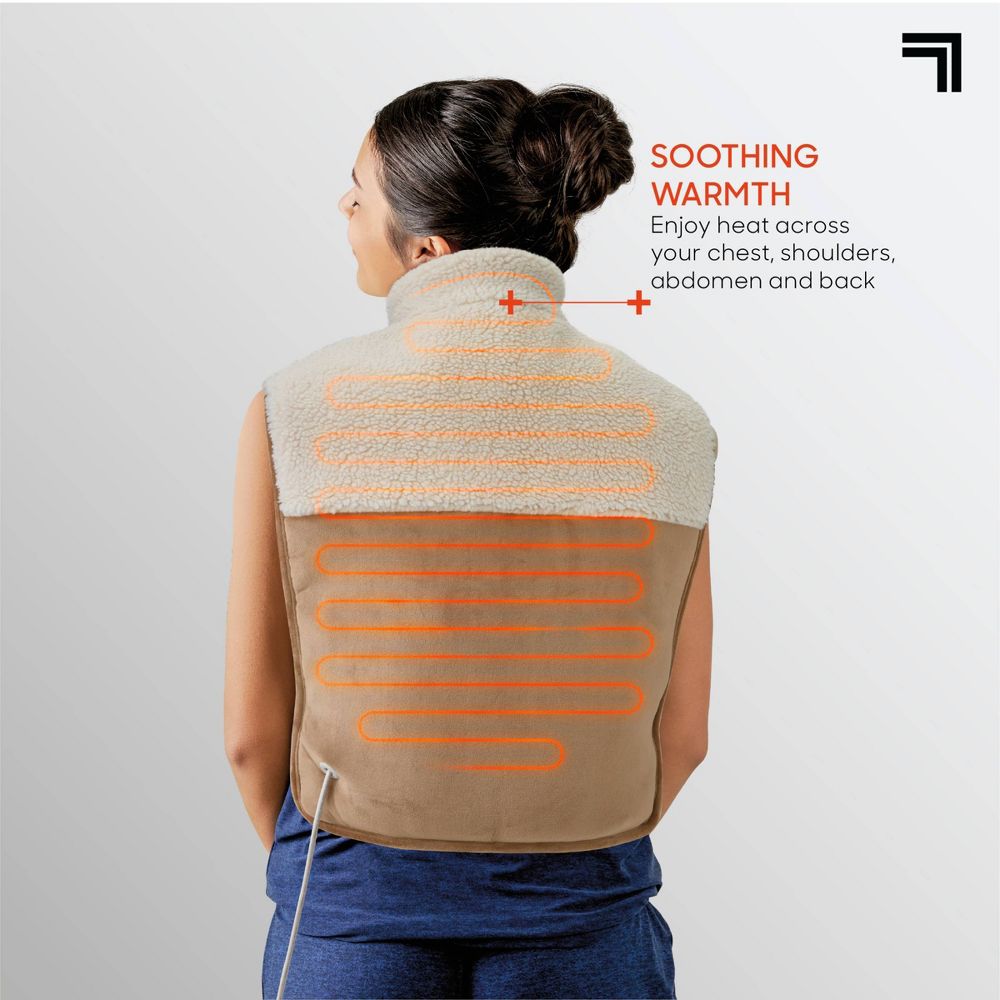 New - Sharper Image Pain Relief Weighted Comfort Heated Vest Luxe