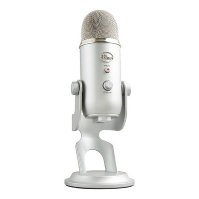 Open Box -  Blue Microphone - Yeti Silver Blue MicrophonesBullseye Deals