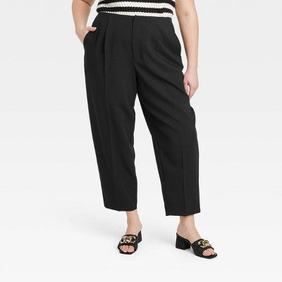 New - A New Day Women's Tapered High Rise Ankle Length Tailored Trousers A New DayBullseye Deals