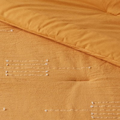 New - Threshold Comforter Set Cotton Decorative Clipped Year-Round ThresholdBullseye Deals