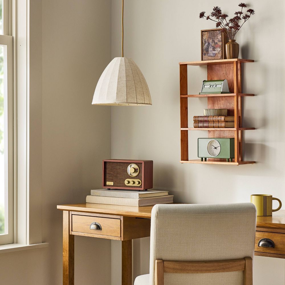 New - 14" Wide 4 Shelf Mid-Century Wall Bookshelf - Hearth & Hand™ with Magnolia