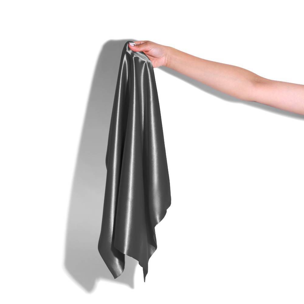 Open Box - Blissy Standard/Queen 600 Thread Count Silk Pillowcase Dark Gray