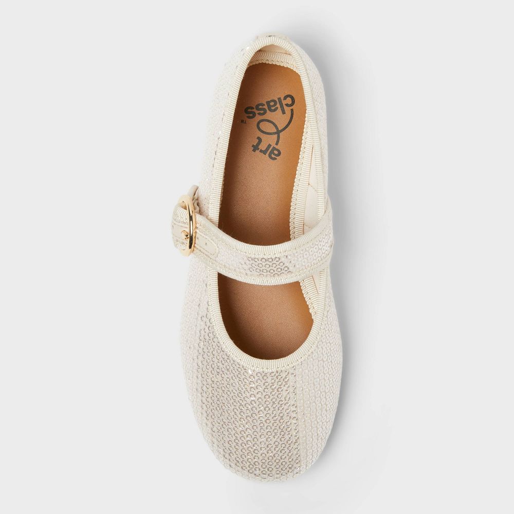 Open Box - Kids' Quilla Ballet Flats - art class™ Gold 5