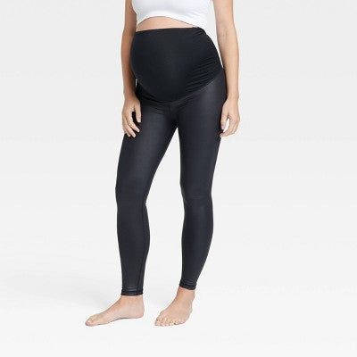 New - Isabel Maternity Leggings High Gloss Active Yoga Pants Belly Panel Isabel Maternity by Ingrid & IsabelBullseye Deals