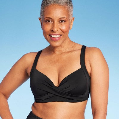 Lands' End Women's Underwire Bikini Top Swimwear UPF 50+ Protection Lands' EndBullseye Deals