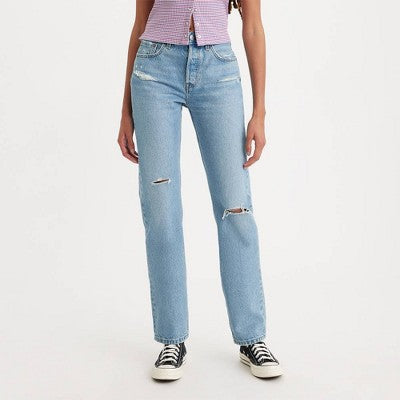 Open Box - Levi's Women's 501 High Rise Straight Leg Tailored Jeans Levi'sBullseye Deals
