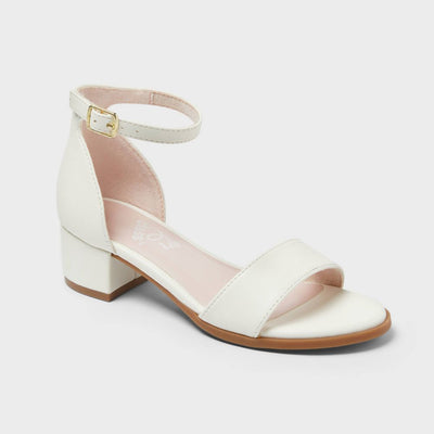 Open Box - Kids' Fannie Heeled Sandals - art class™ White 4