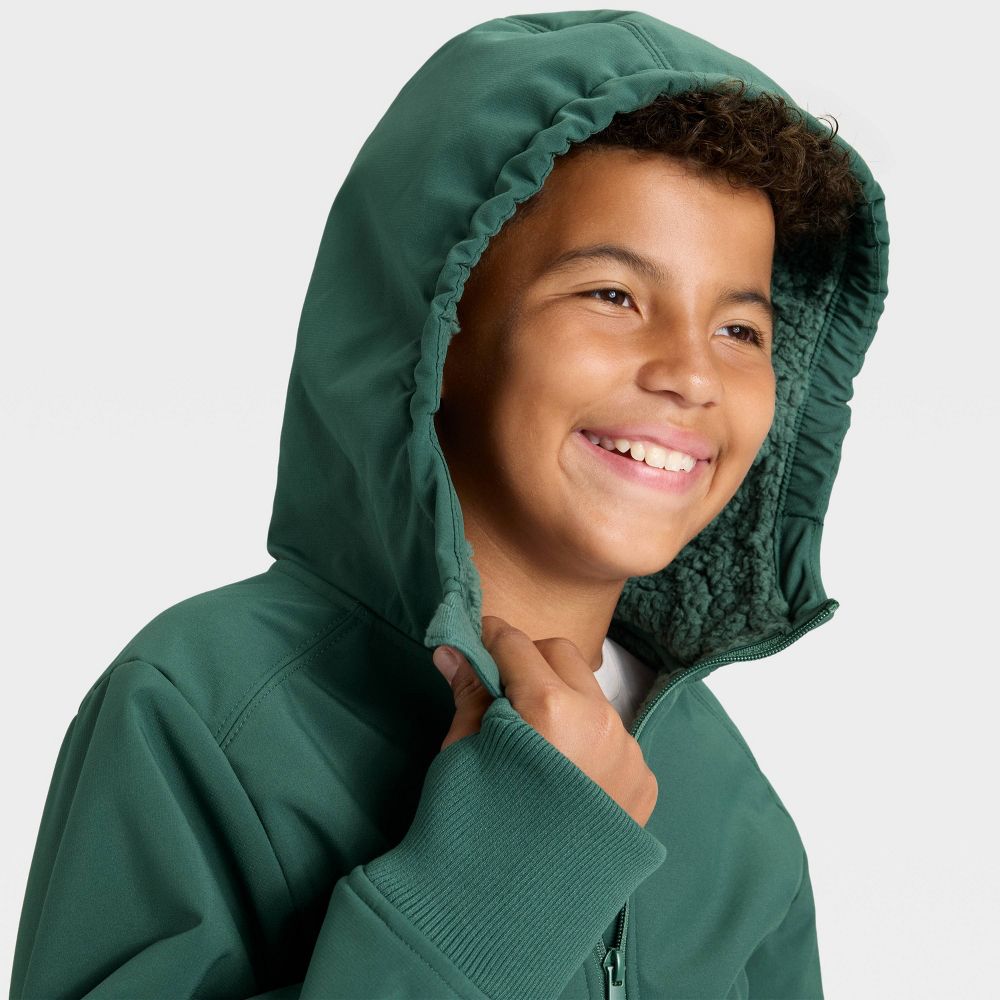 New - Boys' Softshell Jacket - All In Motion™ Green M