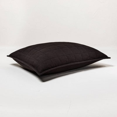 New - Casaluna Pillow Sham Linen-Blend OEKO-TEX Quilted CasalunaBullseye Deals