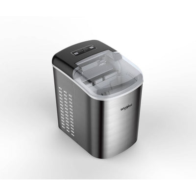Open Box - Whirlpool Ice Maker Stainless Steel: Countertop Ice Machine, Bullet Shape, 26 lbs Daily Production, 1.5 lbs Storage Capacity