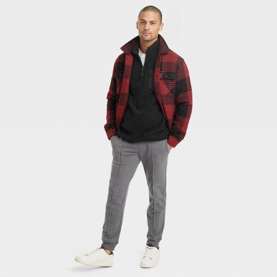 New - Goodfellow & Co Men's Half Length Zipper Sweatshirts Kangaroo Pocket Heavyweight Goodfellow & CoBullseye Deals