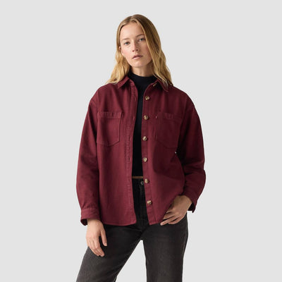 New - Levi's® Women's Iris Overshirt - Chocolate Truffle XS