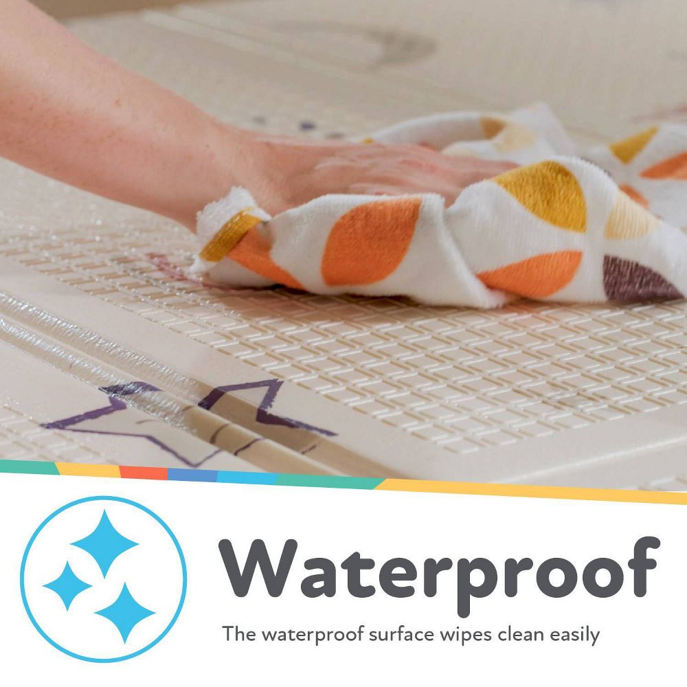 New - Nuby Reversible Baby Play Mat Soft Lightweight Foam Foldable - Safari