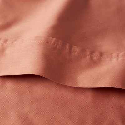 Open Box - Threshold 400 Thread Count Cotton Sateen 4-Piece Sheet Set Luxurious ThresholdBullseye Deals