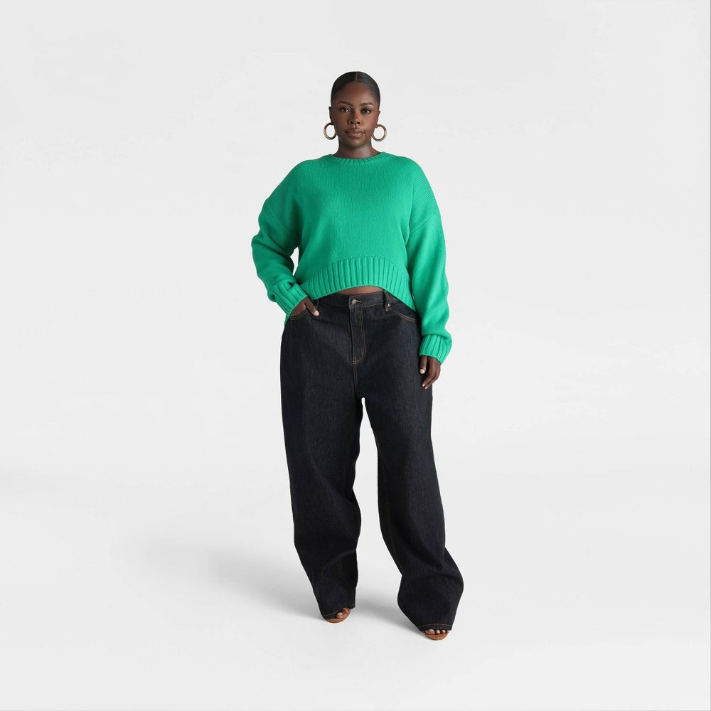 New - KBB by KAHLANA Women's 'The Asymmetric Sweater' - Green XXL