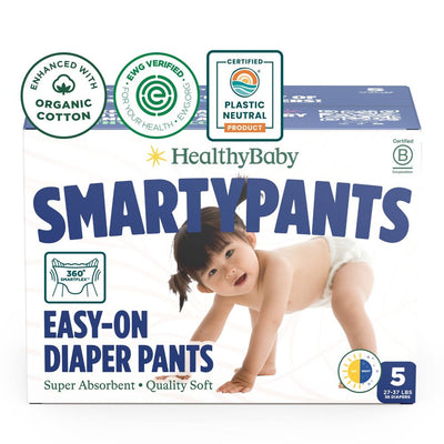 New - HealthyBaby SmartyPants Disposable Diaper Pants - Size 5 - 38ct