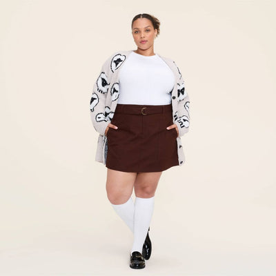 Open Box - Women's Belted Mini A-Line Skirt - Woolrich x Target Brown XXL