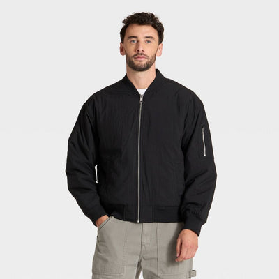 New - Men's Varsity Jacket - Goodfellow & Co™ Black M