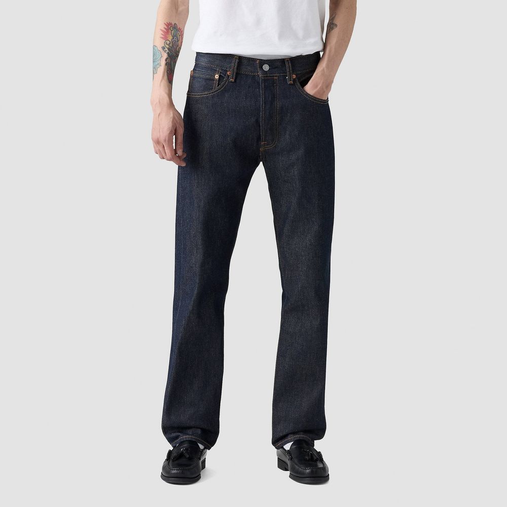New - Levi's® Men's 501™ Regular Fit Straight Jeans - Dark Rinse 30x32