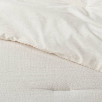 Threshold 3-Piece Tassel Border Comforter Set OEKO-TEX ThresholdBullseye Deals