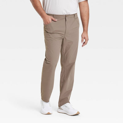 New - Men's 360 Lifestyle BIg 5-Pocket Golf Pant - All In Motion Dark Brown 42x32: Moisture Wicking, UPF 50+