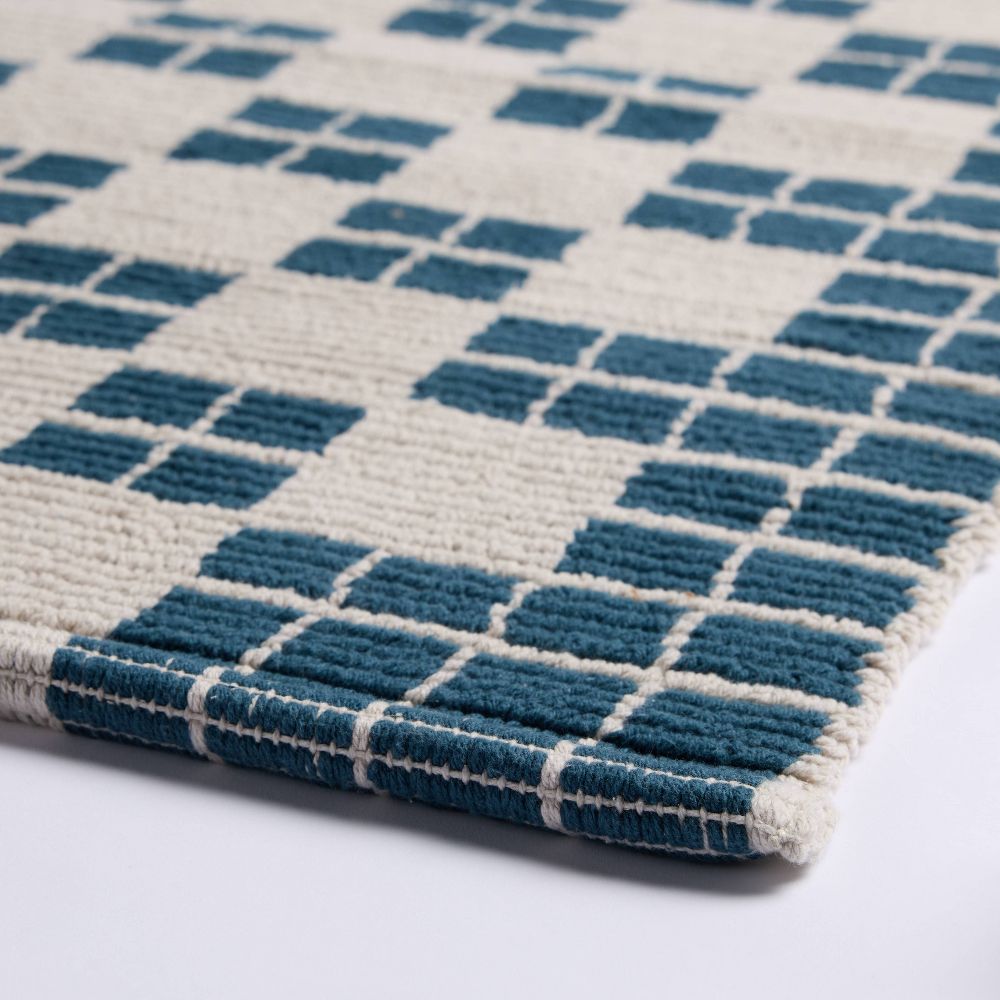 New - 1'6"x2'6" Cotton Tile Tub Mat Cove - Parachute for Target