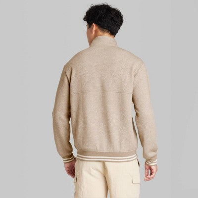 New - Original Use Men's Quarter Length Zipper Fleece Sweatshirts Mock Turtleneck Original UseBullseye Deals