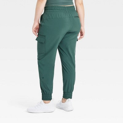 New - Women's Active Light Mid-Rise Cargo Joggers - All In Motion All In MotionBullseye Deals