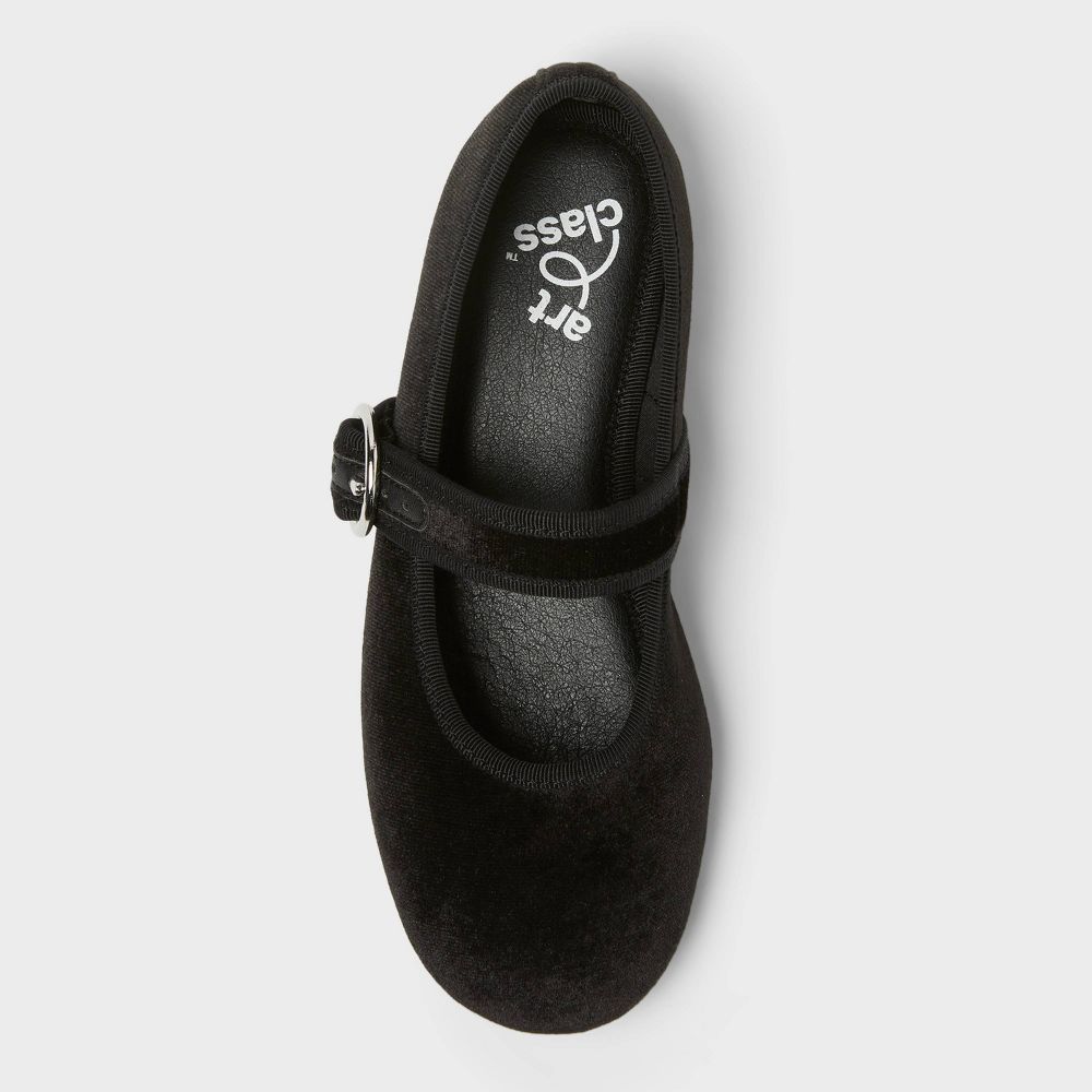 Open Box - Kids' Quilla Ballet Flats - art class™ Black 1