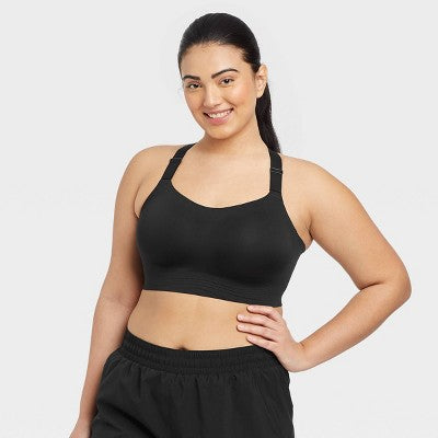 New - Women's High Support Embossed Racerback Run Sports Bra - All in Motion All in MotionBullseye Deals