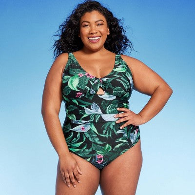 New - Kona Sol Women's Tummy Control One Piece Swimsuit Full Coverage Swimwear Kona SolBullseye Deals