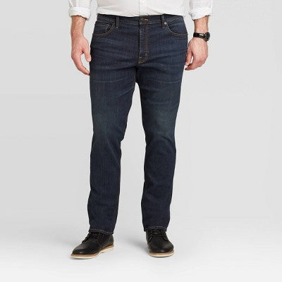 New - Goodfellow & Co Men's Tall Mid Rise Slim Leg Fit Full Jeans Heavyweight Goodfellow & CoBullseye Deals