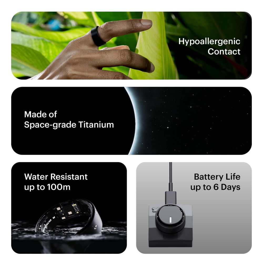 Open Box - Ultrahuman AIR Size 6 Smart Ring - Bionic Gold