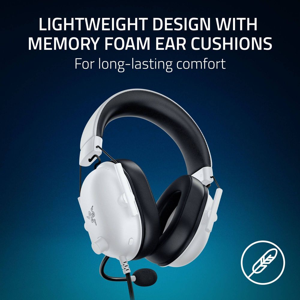 New - Razer BlackShark V2 X Headset for PlayStation - White