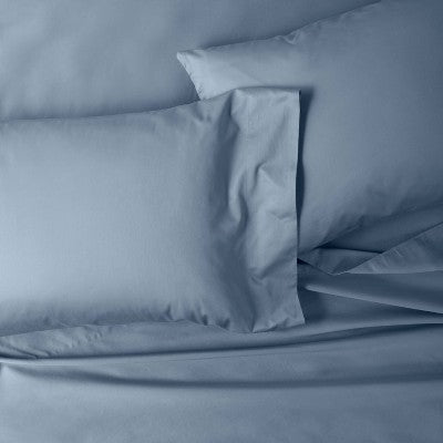 Open Box - 500 Thread Count Washed Supima Sateen Solid Sheet Set - Casaluna CasalunaBullseye Deals