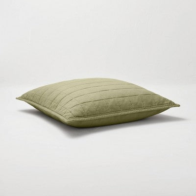New - Casaluna Pillow Sham Linen-Blend OEKO-TEX Minimalist CasalunaBullseye Deals