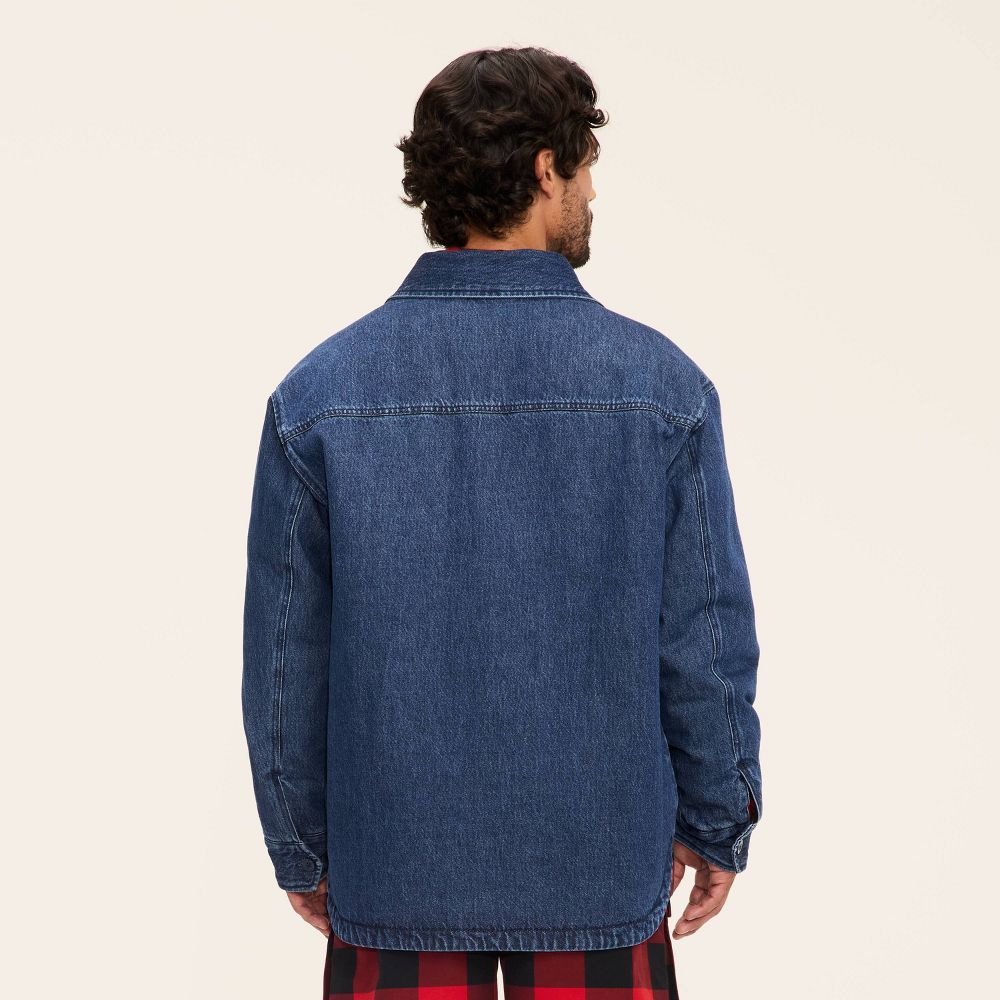 New - Adult Denim Shacket - Woolrich x Target Dark Wash Denim XXL