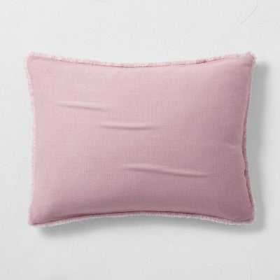 New - Casaluna 1-Piece Pillow Sham Linen-Blend OEKO-TEX Soft Feel CasalunaBullseye Deals