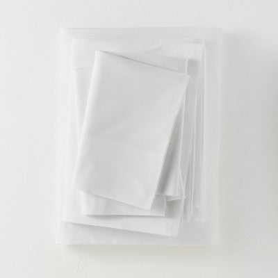 Open Box - Casaluna 250 Thread Count Supima Cotton Percale 4-Piece Sheet Set Durable CasalunaBullseye Deals