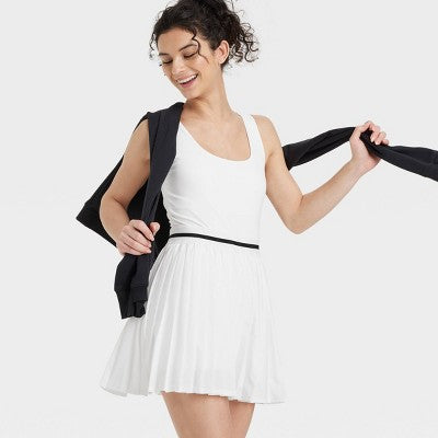 New - All In Motion Women's Tennis Active Athletic Dress with Built in Shorts Pockets All In MotionBullseye Deals