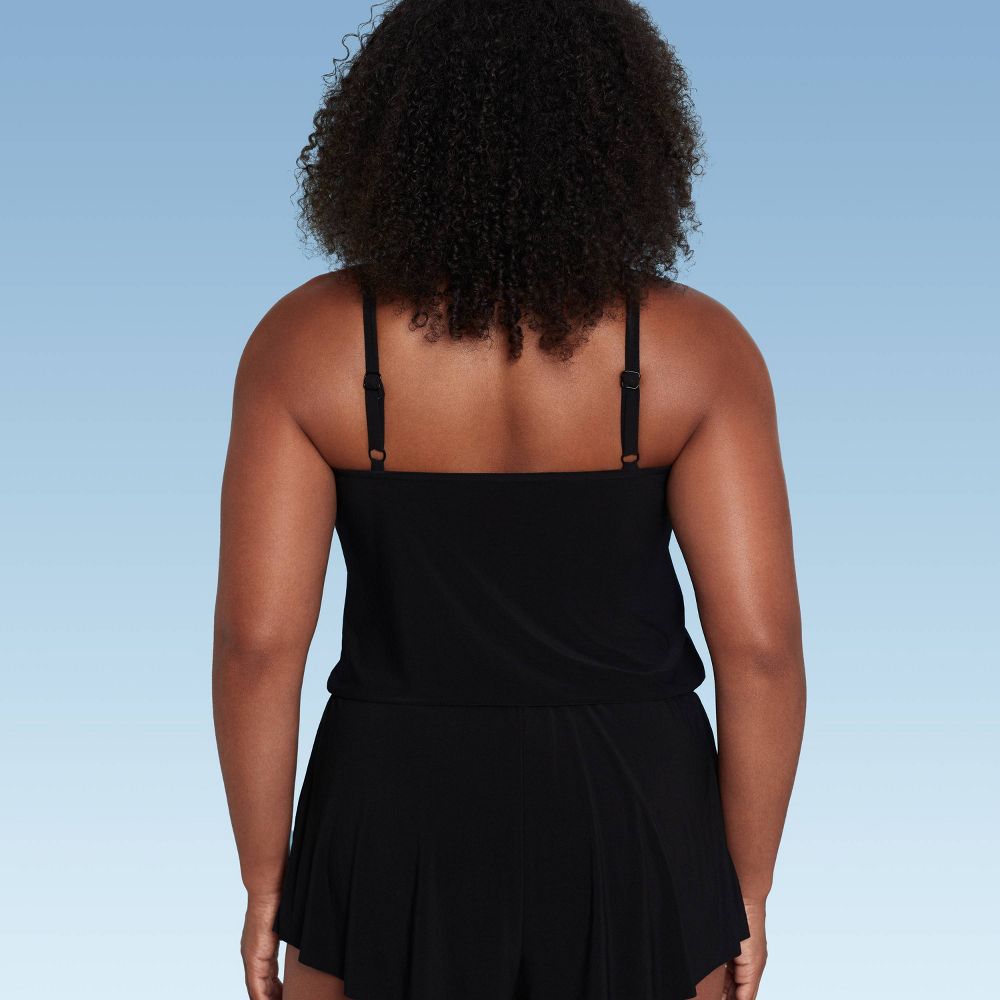 New - Aqua Green Women's Swim Romper One Piece Swimsuit with Pocket UPF 50+ Aqua GreenBullseye Deals
