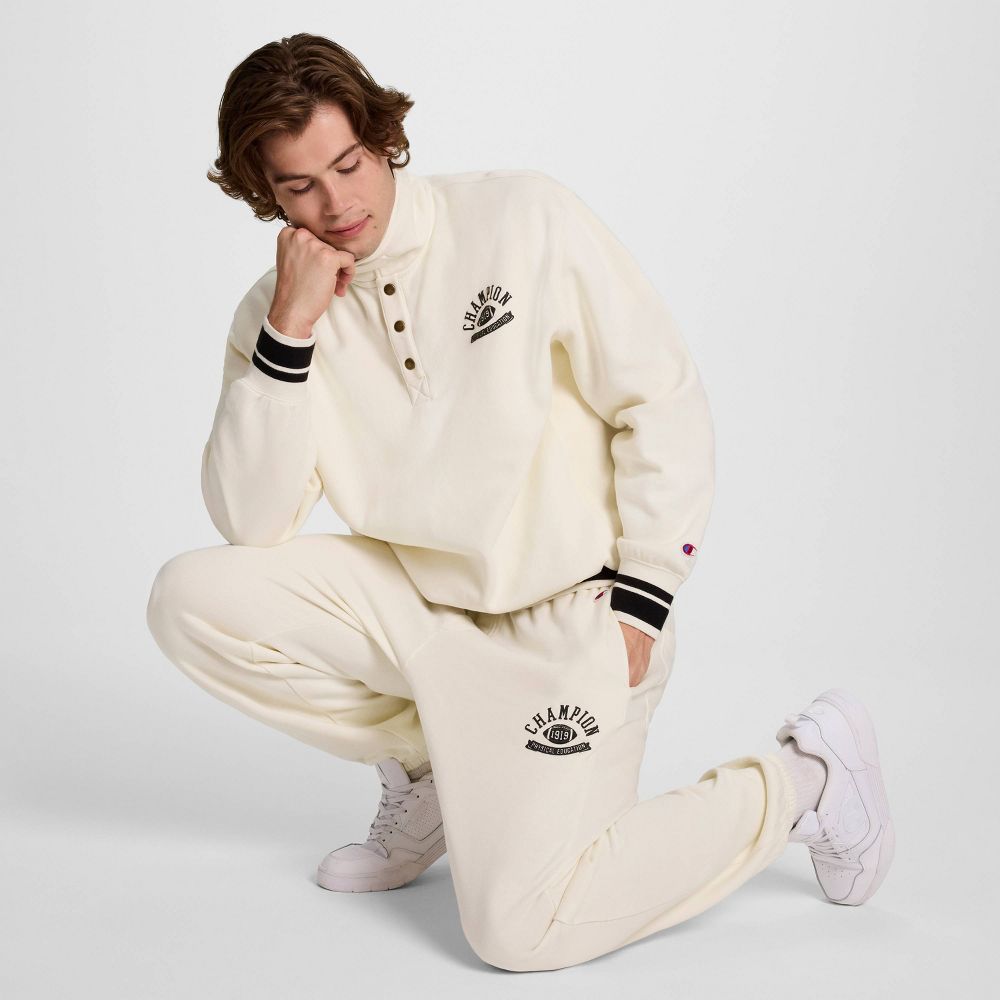New - Champion Men's Phys. Ed. Sweatpants - Light Off-White XXL