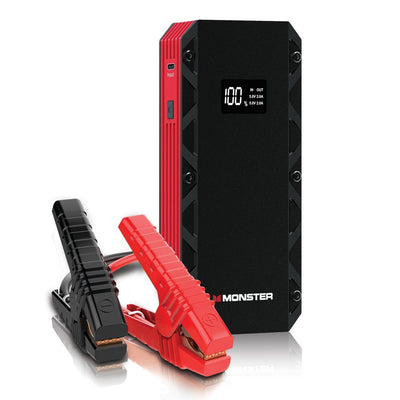 Open Box - Monster New 8000mah Jump Starter Power Bank: Portable Car Jumper, 8000 Amps, Automotive Jumpstarter