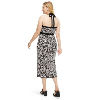 Diane von Furstenberg Women's Halter Tie Summer Casual Midi Dress Diane von Furstenberg for TargetBullseye Deals