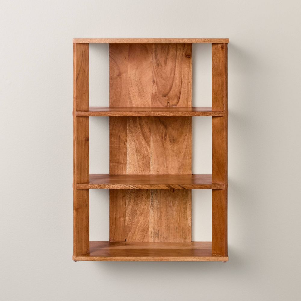New - 14" Wide 4 Shelf Mid-Century Wall Bookshelf - Hearth & Hand™ with Magnolia