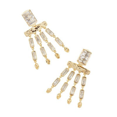 Kendra Scott Jessa Crystal 14K Gold Over Brass Tassel Earrings Kendra ScottBullseye Deals