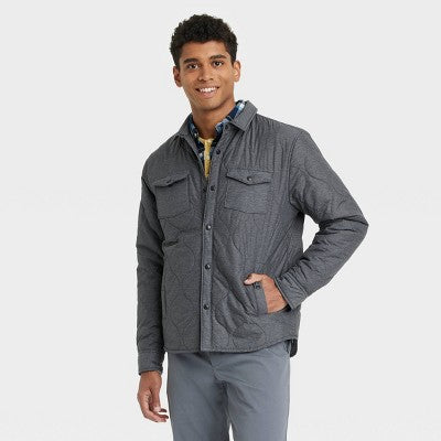 New - Goodfellow & Co Men's Zip-Up Winter Lightweight Fabric Onion-Quilted Jacket Goodfellow & CoBullseye Deals