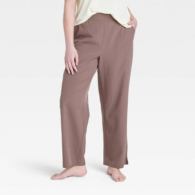 New - Women's Woven High-Rise Straight eg Pants - All In Motion All In MotionBullseye Deals