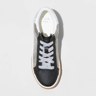 New - A New Day Women's Low Top Lace-Up Fashion Sneakers Memory Foam Insole A New DayBullseye Deals