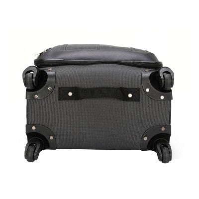 Skyline 24" Medium Checked Softside Luggage Spinner Suitcase Zip Closure SkylineBullseye Deals